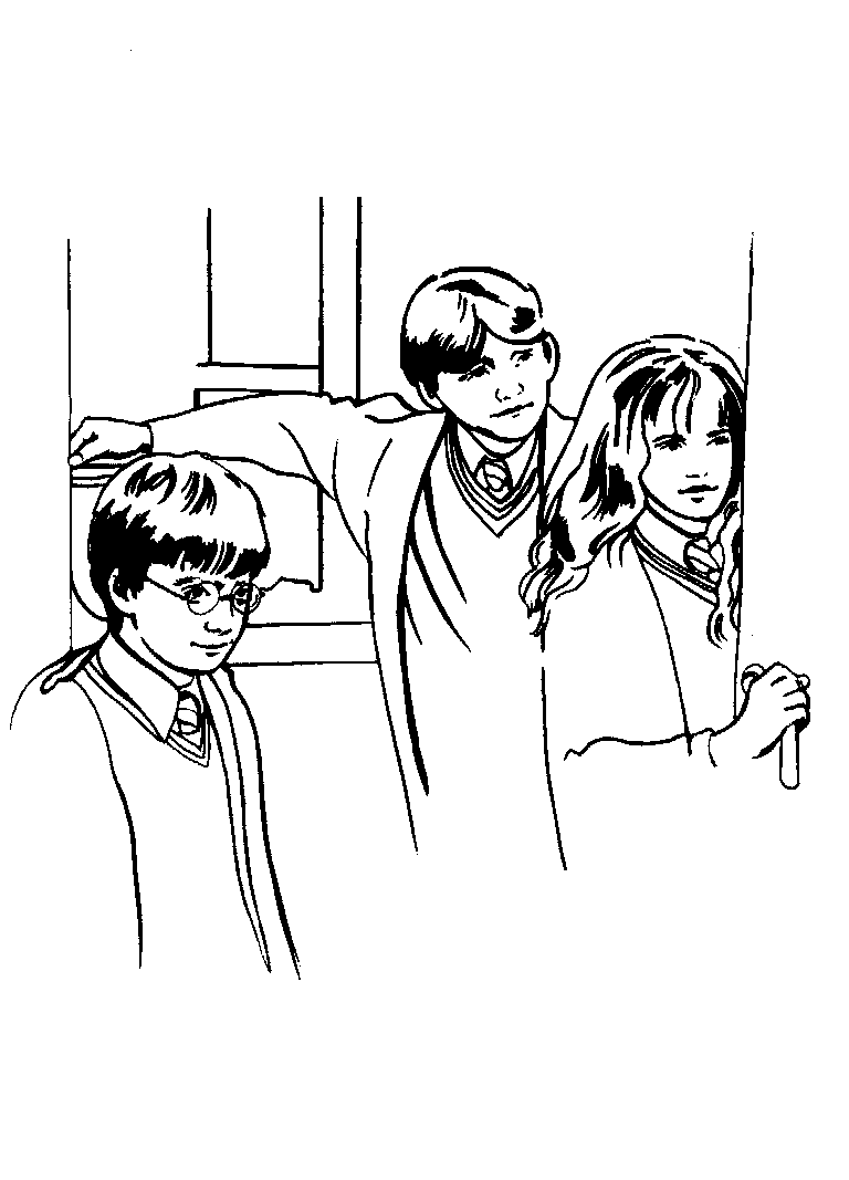 Plansa de colorat cu Harry Potter 1 1